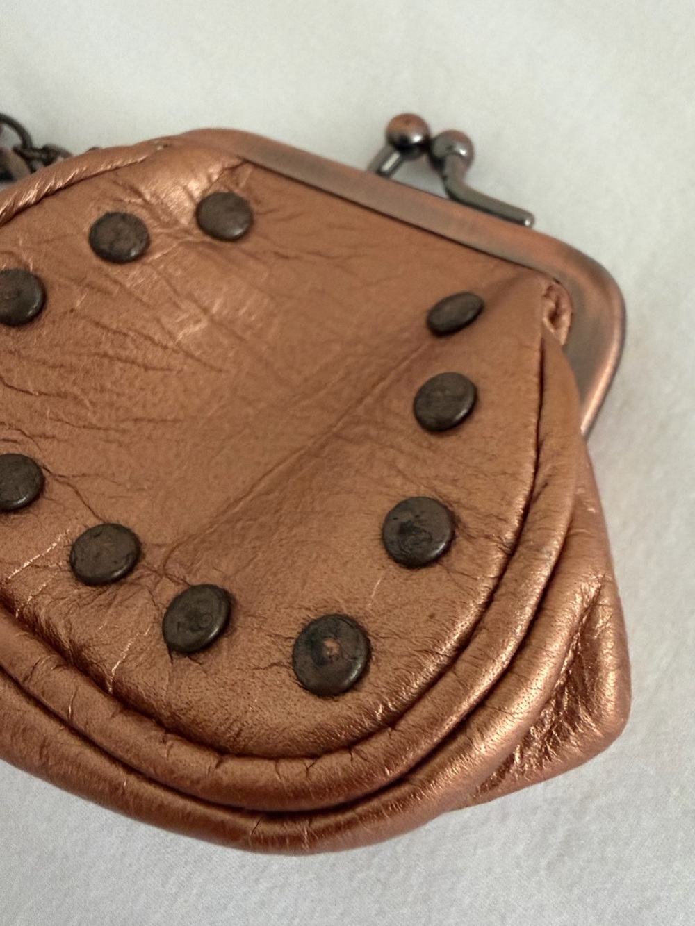 Fossil Metallic Bronze Leather Coin & Key Holder Duo - Picture 3 of 14